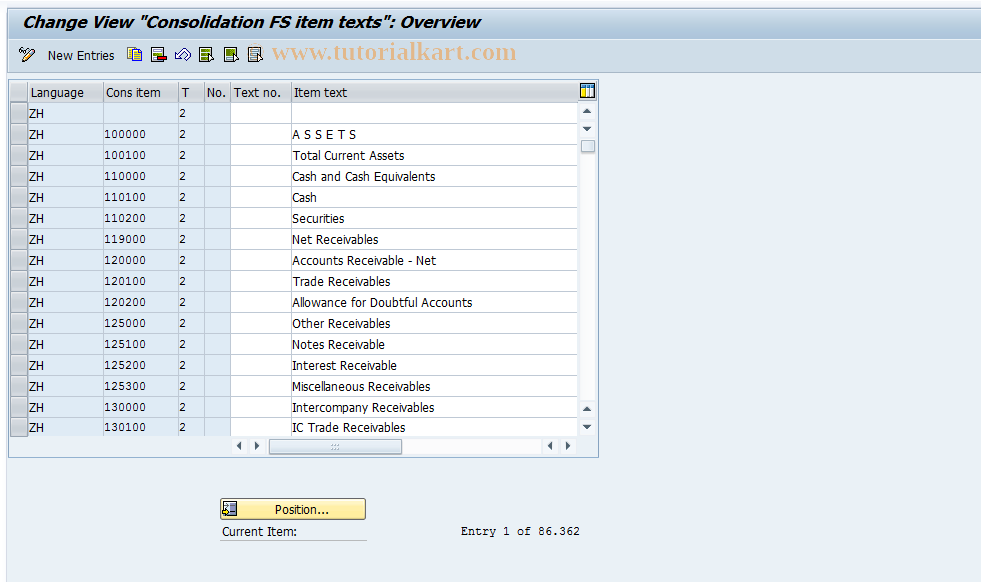 SAP TCode S_ALR_87002599 - IMG Activity: SIMG_CFMENUORFCPTPF