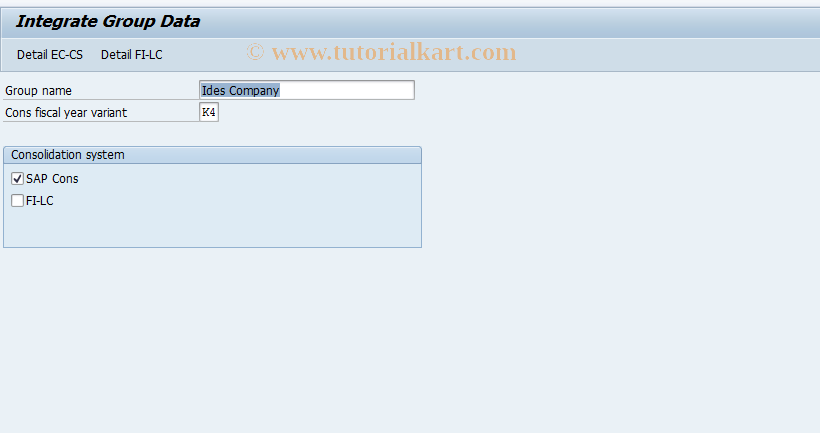 SAP TCode S_ALR_87002646 - IMG Activity: SIMG_CFMENUORFF1203