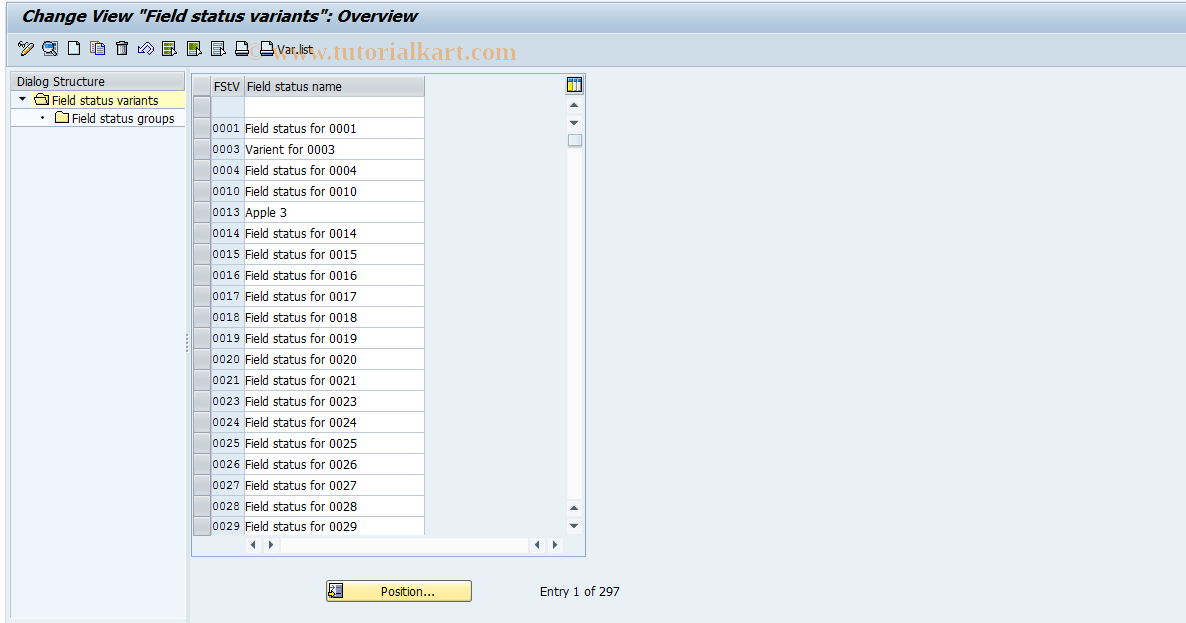SAP TCode S_ALR_87002663 - IMG Activity: SIMG_CMMENUORFF_1530