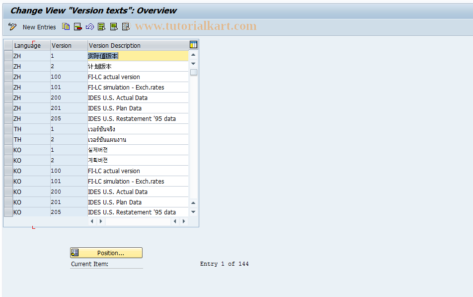 SAP TCode S_ALR_87002690 - IMG Activity: SIMG_CFMENUORFCOC15