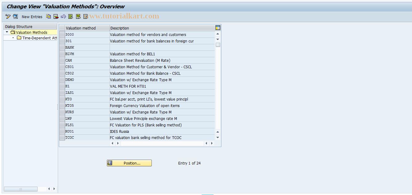 SAP TCode S_ALR_87002725 - IMG Activity: SIMG_CFMENUORFBOB590