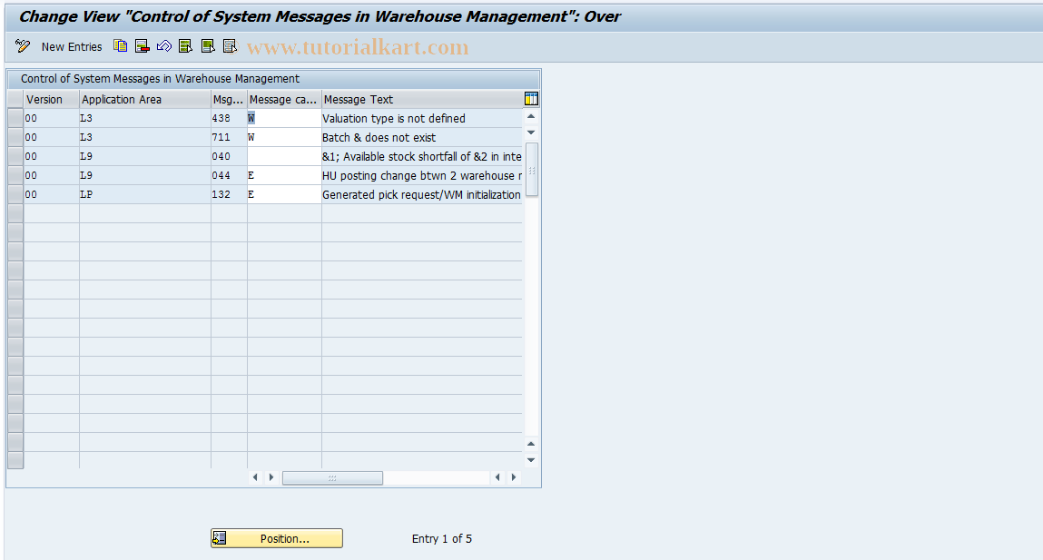 SAP TCode S_ALR_87002727 - IMG Activity: SIMG_XXMENUOLML2001