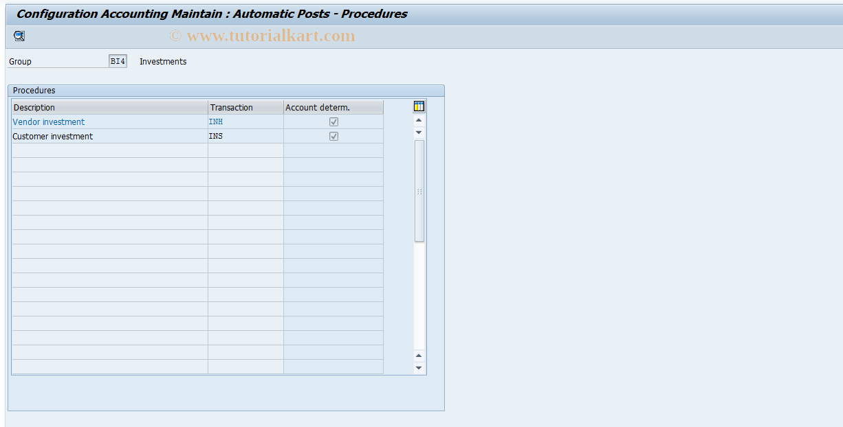 SAP TCode S_ALR_87002732 - IMG Activity: SIMG_CFMENUORFBOBBX