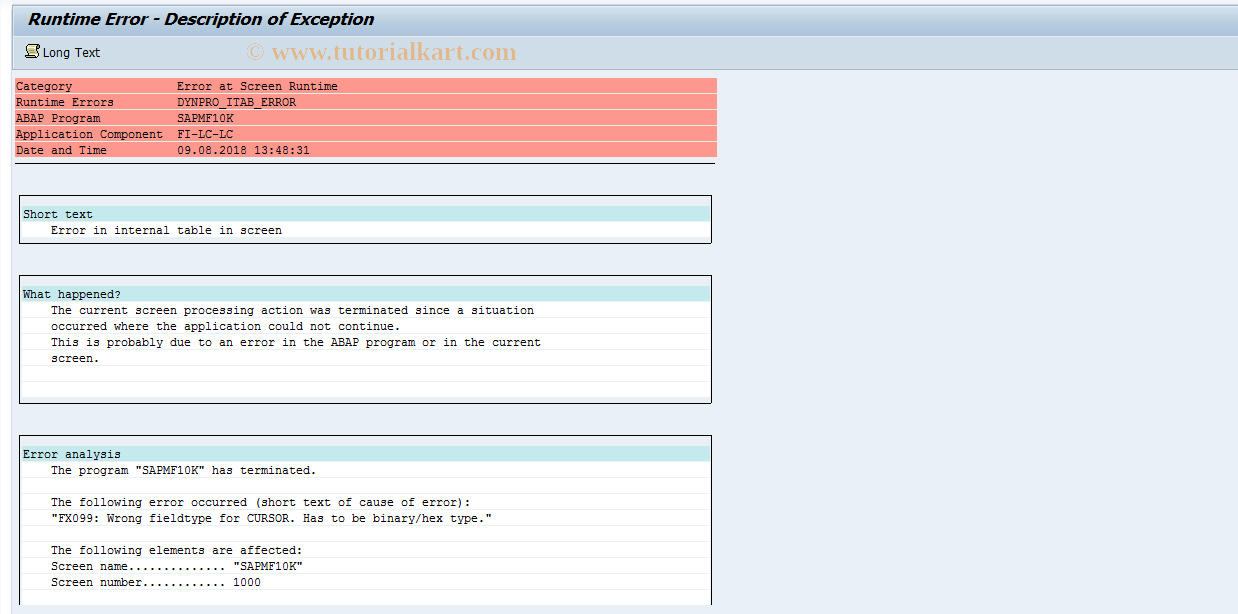 SAP TCode S_ALR_87002740 - IMG Activity: SIMG_CFMENUORFCOCBK