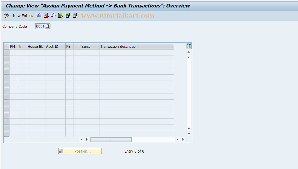 SAP TCode S_ALR_87002750 - IMG Activity: SIMG_CFMENUORFBOBBB