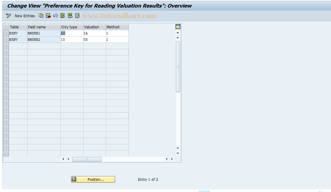 SAP TCode S_ALR_87002753 - IMG Activity: SIMG_ORFBT044J