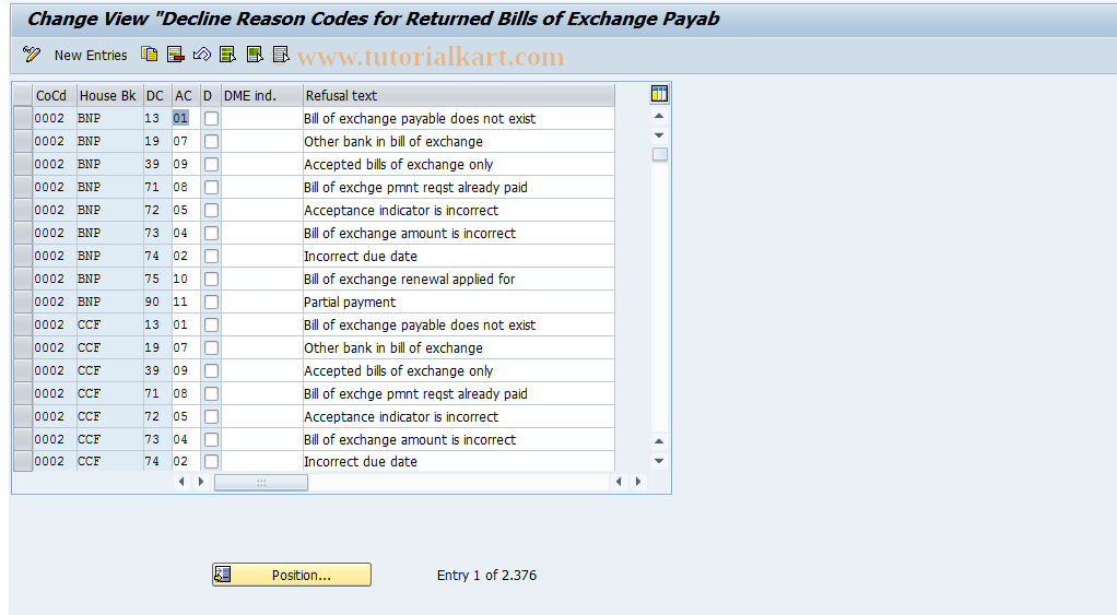 SAP TCode S_ALR_87002791 - IMG Activity: SIMG_CFMENUOFTDOT67