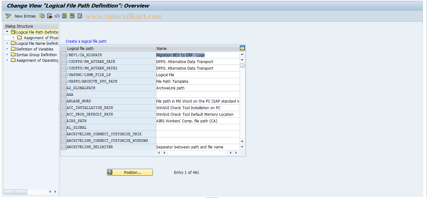SAP TCode S_ALR_87002799 - IMG Activity: SIMG_CFMENUORFCDLOG