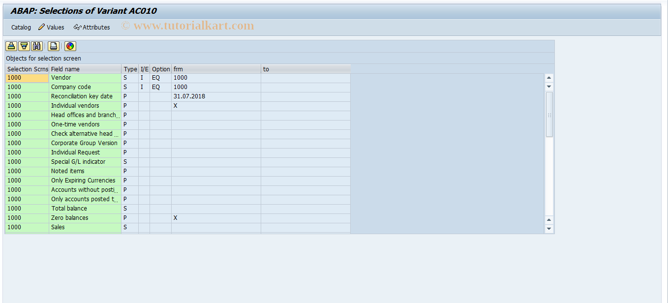 SAP TCode S_ALR_87002806 - IMG Activity: SIMG_CFMENUORFBOB36