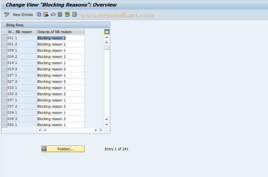 SAP TCode S_ALR_87002868 - IMG Activity: SIMG_CFMENUOLMLOML9