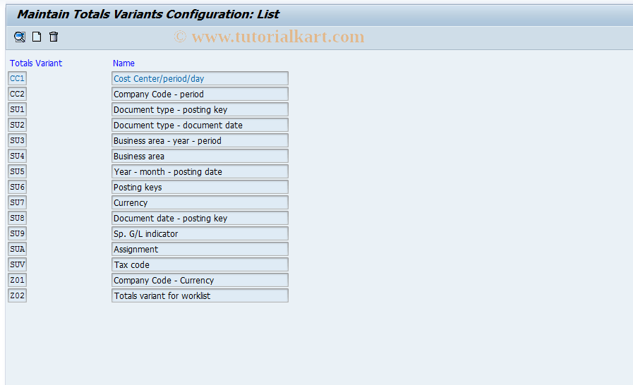 SAP TCode S_ALR_87002885 - IMG Activity: SIMG_CFMENUORFBO7R1