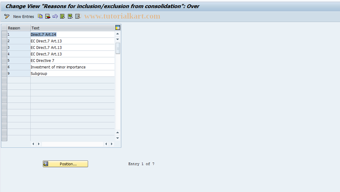 SAP TCode S_ALR_87002891 - IMG Activity: SIMG_CFMENUORFCOC48