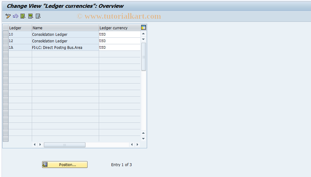 SAP TCode S_ALR_87002906 - IMG Activity: SIMG_CFMENUORFCLEDG