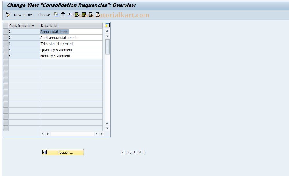 SAP TCode S_ALR_87002920 - IMG Activity: SIMG_CFMENUORFCOC02