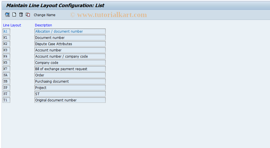 SAP TCode S_ALR_87002933 - IMG Activity: SIMG_CFMENUORFBO7Z4