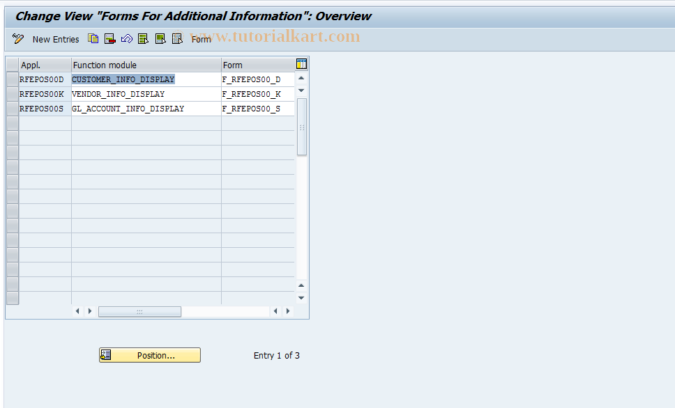 SAP TCode S_ALR_87002947 - IMG Activity: SIMG_CFMENUORFBO7R2