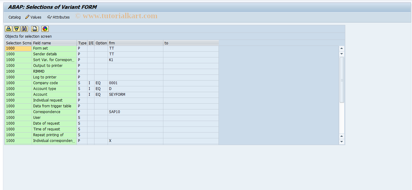 SAP TCode S_ALR_87002953 - IMG Activity: SIMG_CFMENUORFBOBKC0