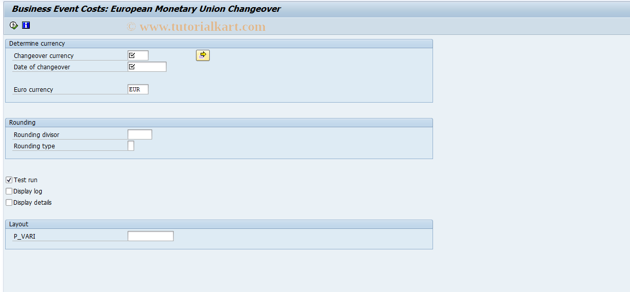 SAP TCode S_ALR_87002956 - IMG Activity: OHEUR242