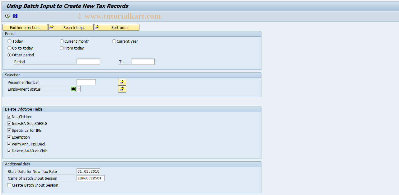 SAP TCode S_ALR_87003002 - IMG Activity: OHEUR232