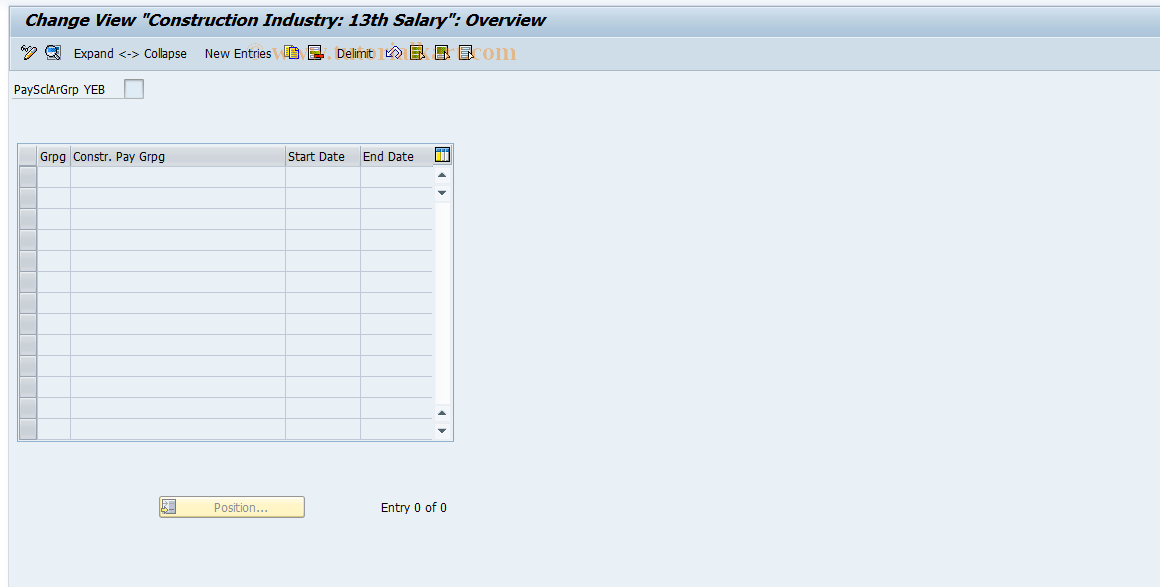 SAP TCode S_ALR_87003012 - IMG Activity: OHEUR235