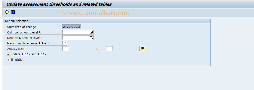 SAP TCode S_ALR_87003035 - IMG Activity: OHEUR253