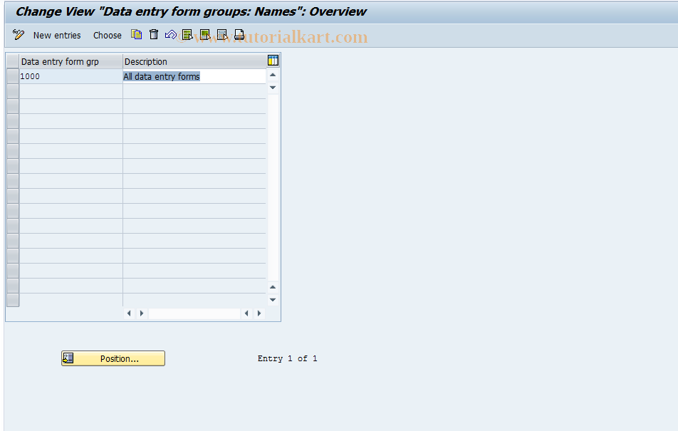 SAP TCode S_ALR_87003058 - IMG Activity: SIMG_CFMENUORFCDBUE