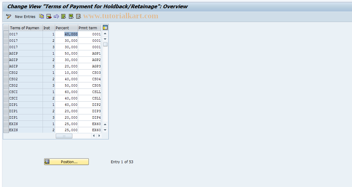 SAP TCode S_ALR_87003080 - IMG Activity: SIMG_XXMENUORFBOBB9