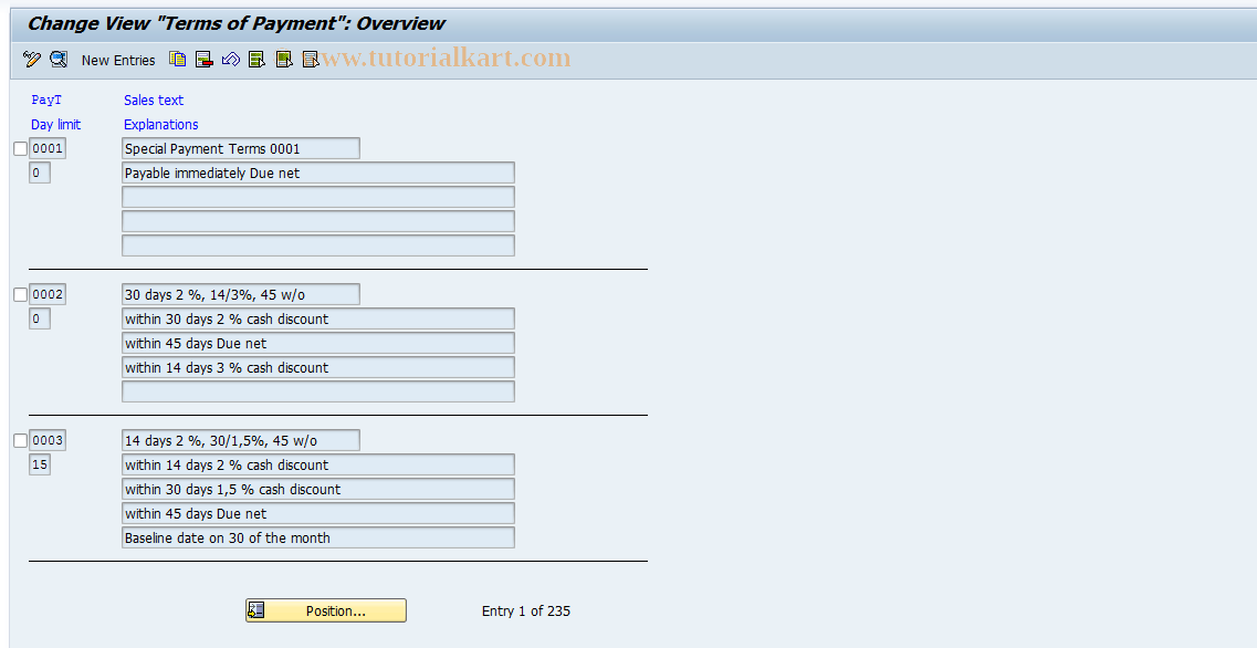 SAP TCode S_ALR_87003082 - IMG Activity: SIMG_XXMENUORFBOBB8