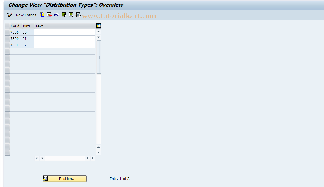 SAP TCode S_ALR_87003112 - IMG Activity: J_1AGI_DIST_TYPES4