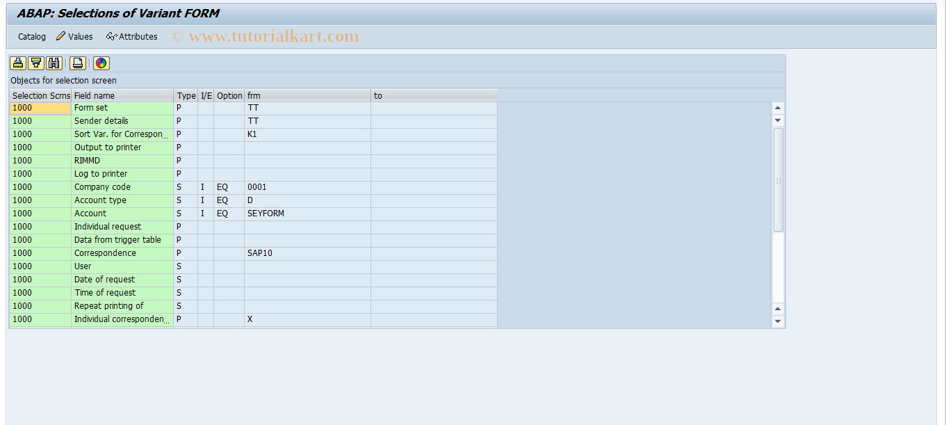 SAP TCode S_ALR_87003121 - IMG Activity: SIMG_CFMENUORFBOBKC