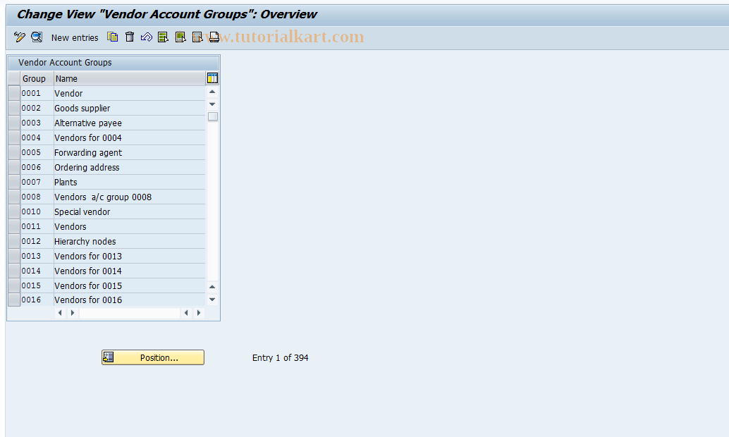 SAP TCode S_ALR_87003126 - IMG Activity: SIMG_CFMENUORFBOBD3