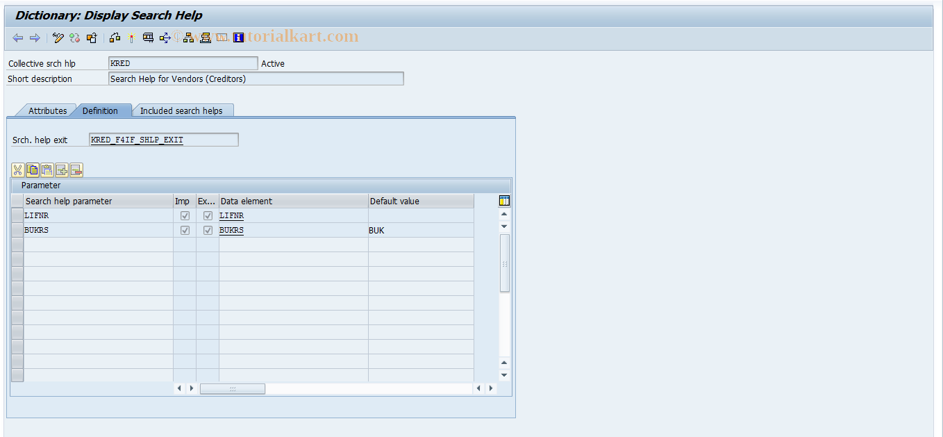 SAP TCode S_ALR_87003154 - IMG Activity: SIMG_CFMENUORFBOB50