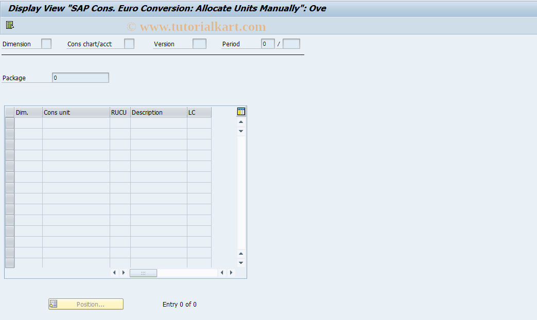 SAP TCode S_ALR_87003165 - IMG Activity: SIMG_EURO_CS1080