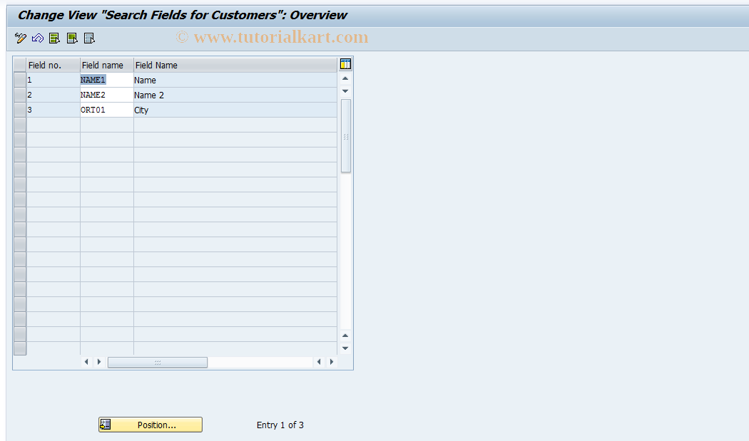 SAP TCode S_ALR_87003220 - IMG Activity: SIMG_CFMENUORFBOBB2