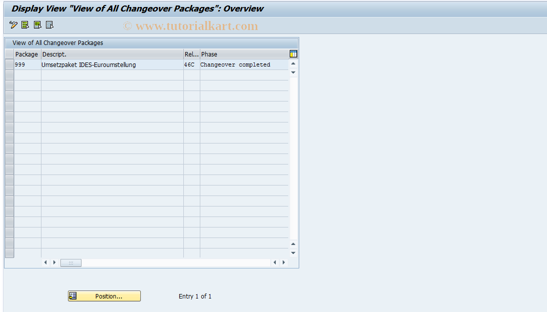 SAP TCode S_ALR_87003231 - IMG Activity: SIMG_EURO_PAKUEBERS