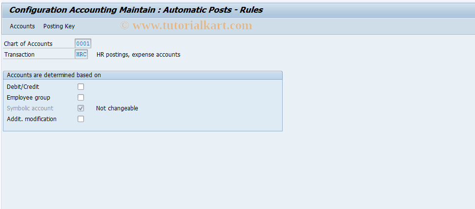 SAP TCode S_ALR_87003240 - IMG Activity: SIMG_CFMENUORFBOBYE