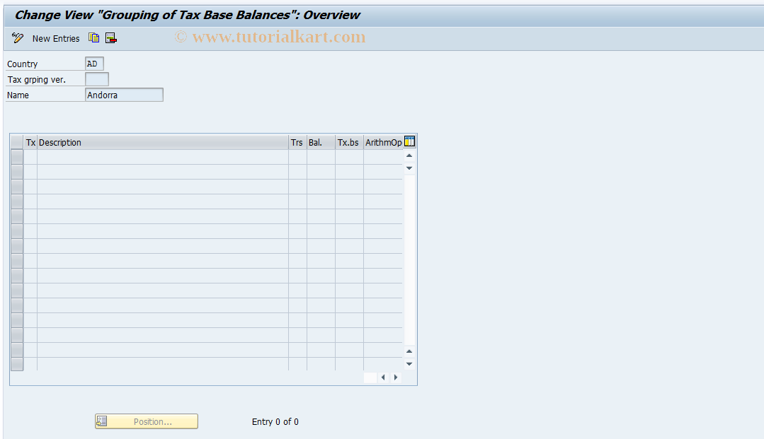 SAP TCode S_ALR_87003255 - IMG Activity: SIMG_CFMENUORFBOBCG