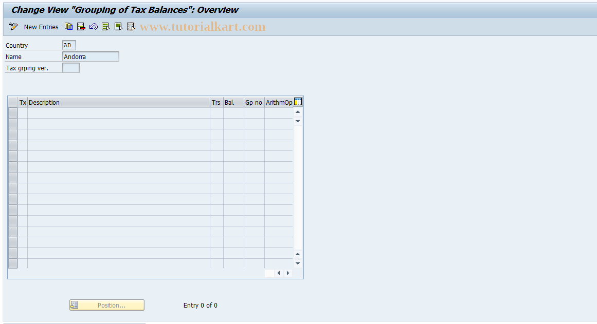 SAP TCode S_ALR_87003259 - IMG Activity: SIMG_CFMENUORFBOBCH