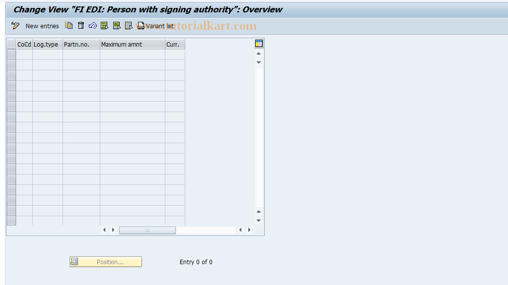 SAP TCode S_ALR_87003320 - IMG Activity: SIMG_CFORFBOBWREDIZA