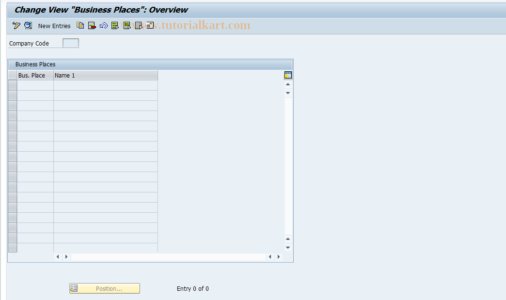 SAP TCode S_ALR_87003337 - IMG Activity: SIMG_ORFB_J_1BBRANCV