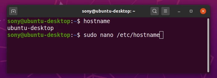 Ubuntu Change Hostname