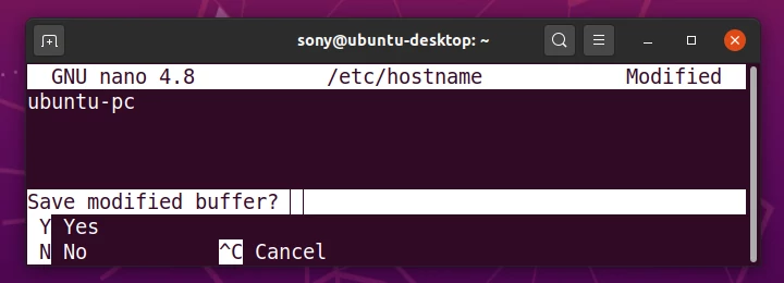 Ubuntu Change Hostname