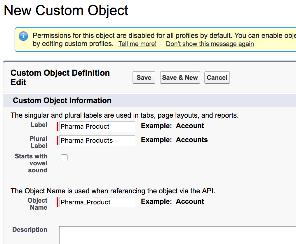 Custom objects in Salesforce