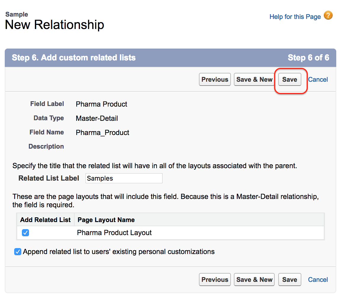 Master-Detail relationship in Salesforce