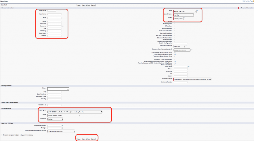 How to Create New user in Salesforce