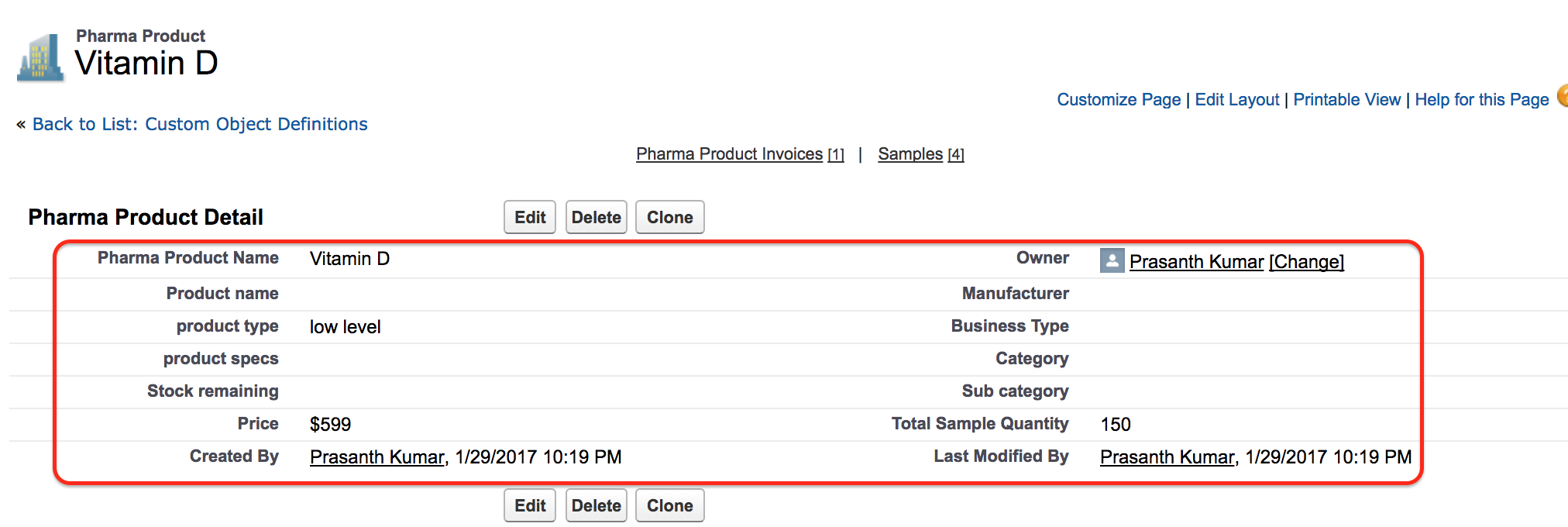 Page Layouts in Salesforce3