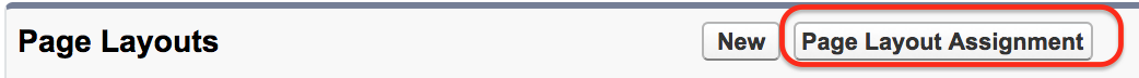 Page layout assignment in salesforce