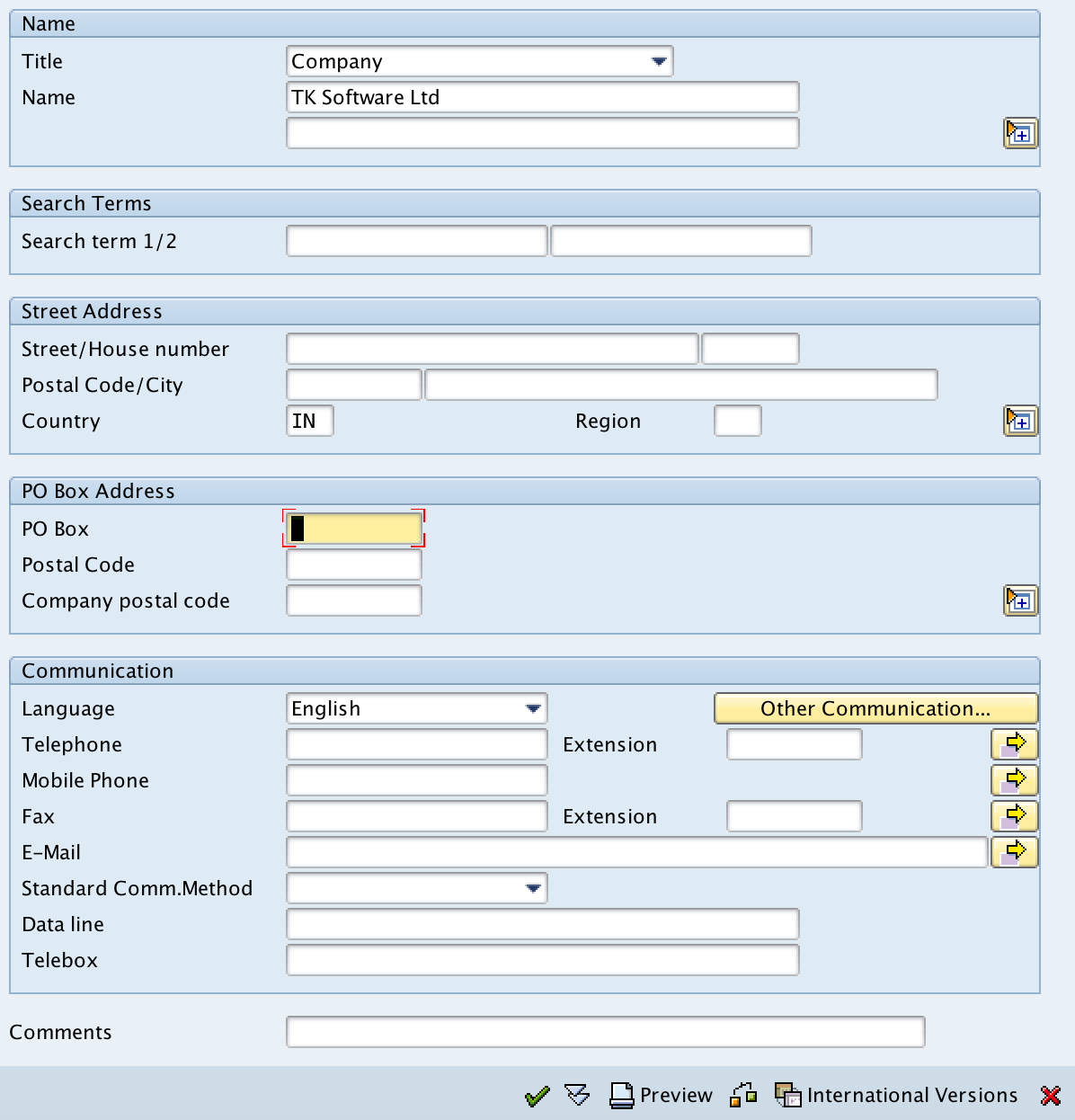 sap company code ledger assignment table