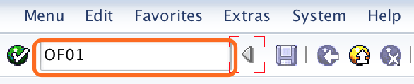 SAP Transaction code OF01