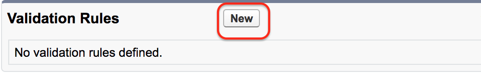 Validation rules in salesforce
